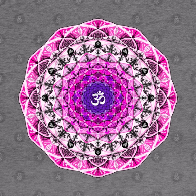 PINK OM MANDALA by artbysavi